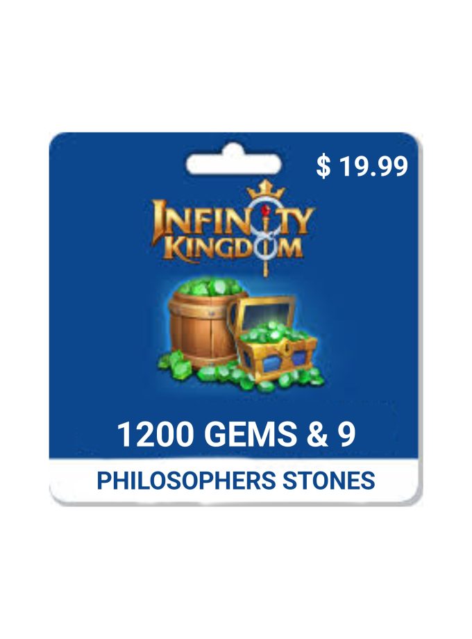 Infinity Kingdom Plus 1200 Gems & 9 Philosophers Stones $19.99